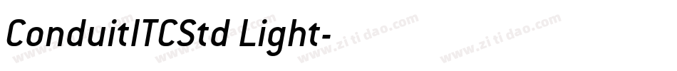 ConduitITCStd Light字体转换